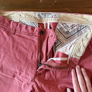 Burton durable goods salmon chino 31x32